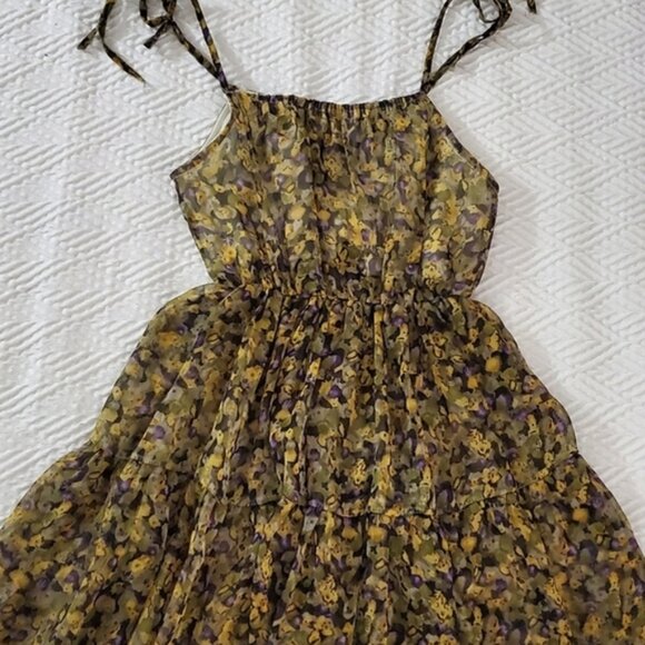 Vintage Costa Blanca Fairycore Pleated Mesh Dress - Picture 9 of 13